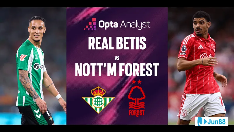 Cầu thủ Real Betis vượt qua hậu vệ Nottingham bằng kỹ thuật cá nhân tinh tế